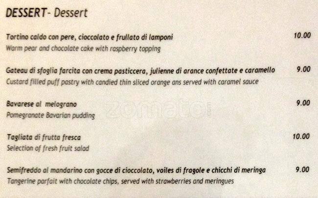 Menu di Metropolitan 