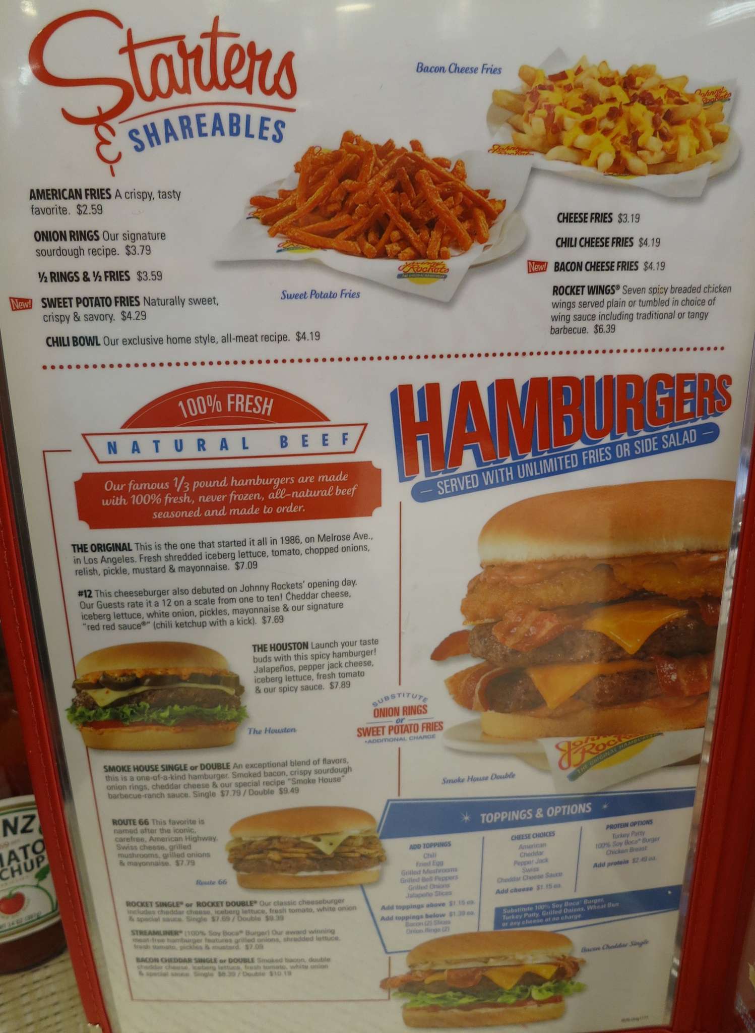 Carta de Johnny Rockets