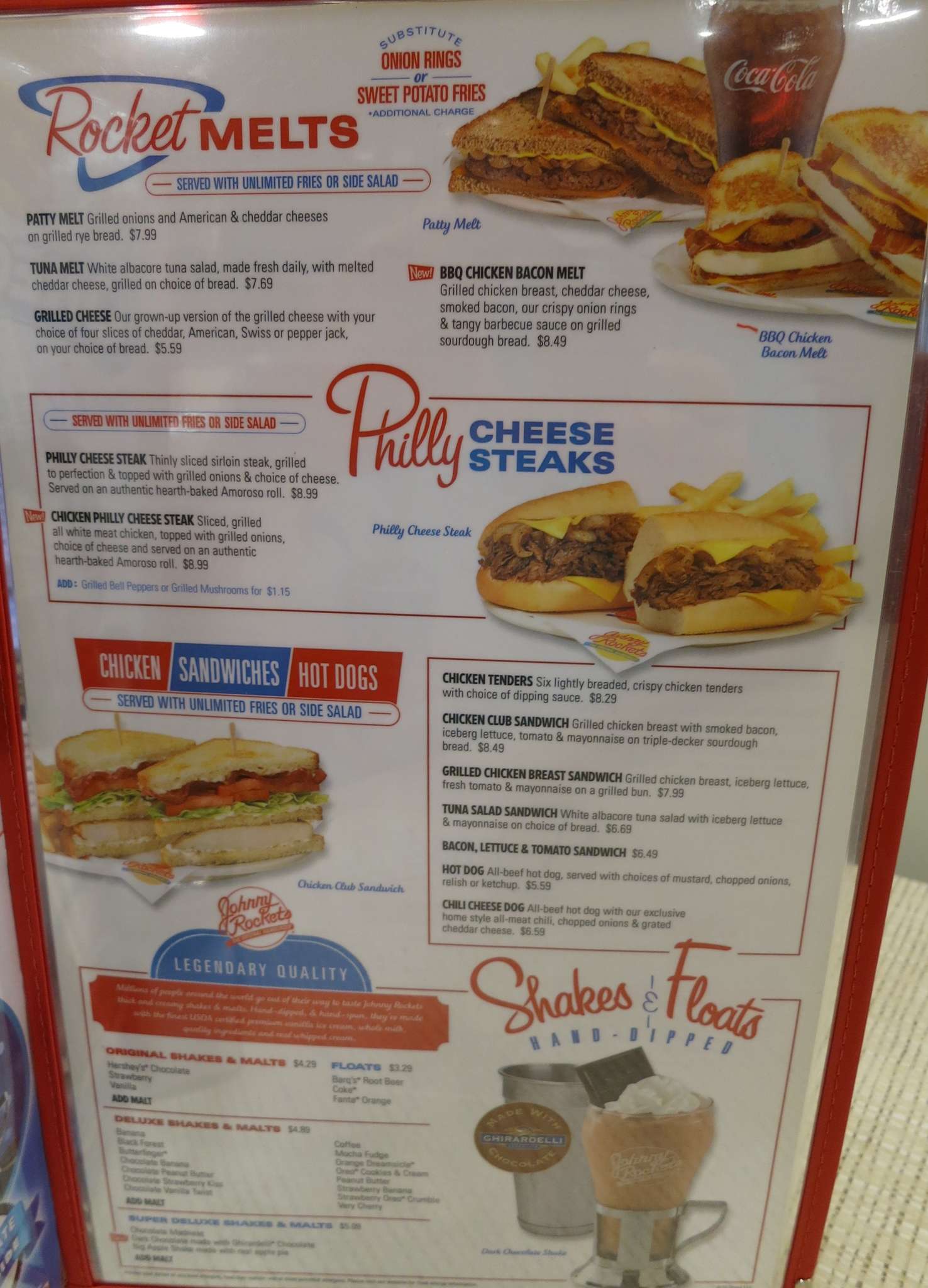 Carta de Johnny Rockets