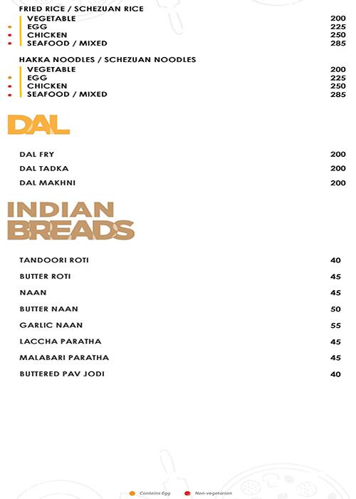 Menu At Frozen Monkey Pune Level 1