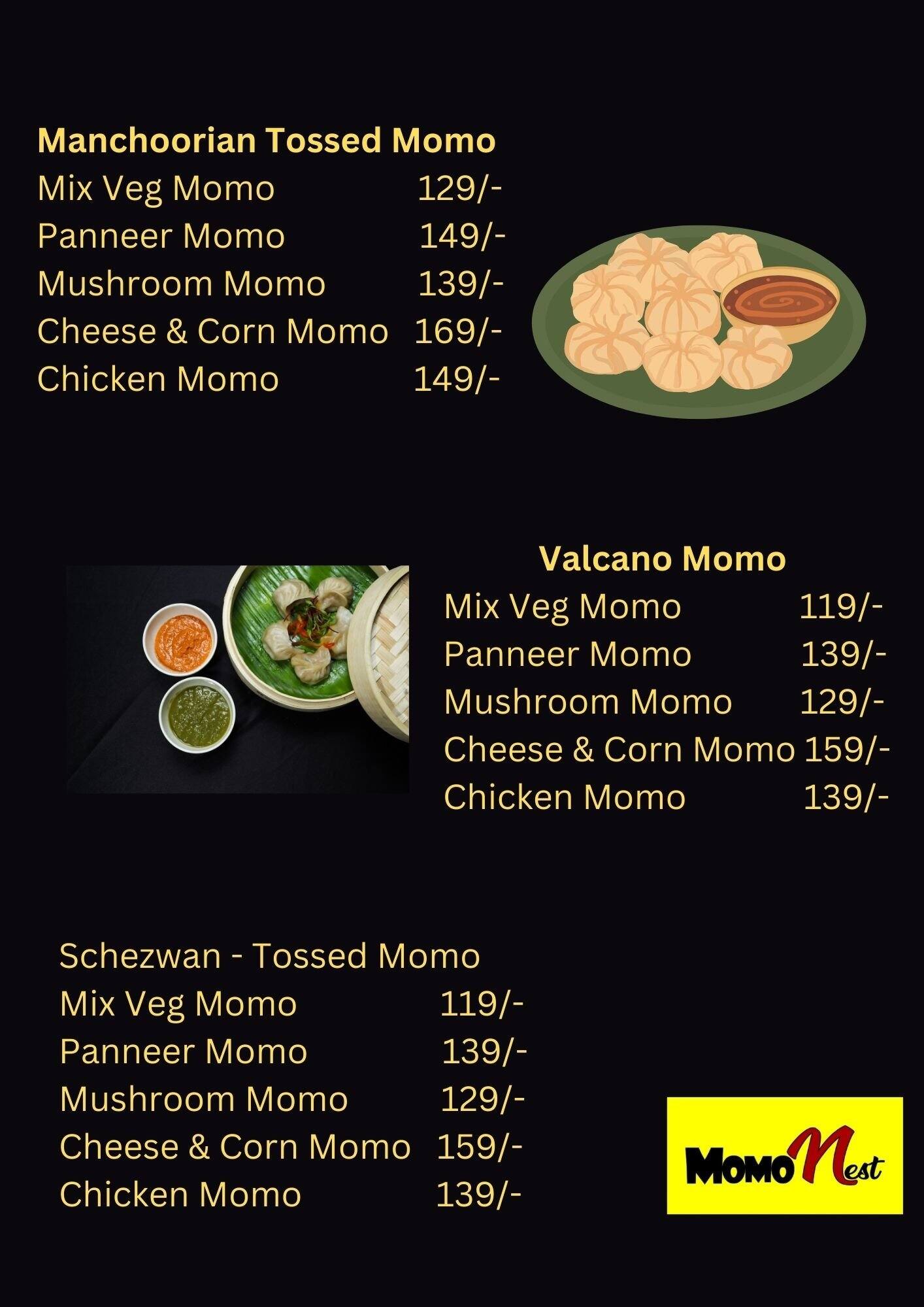 Menu of Momo Nest, Banashankari, Bangalore