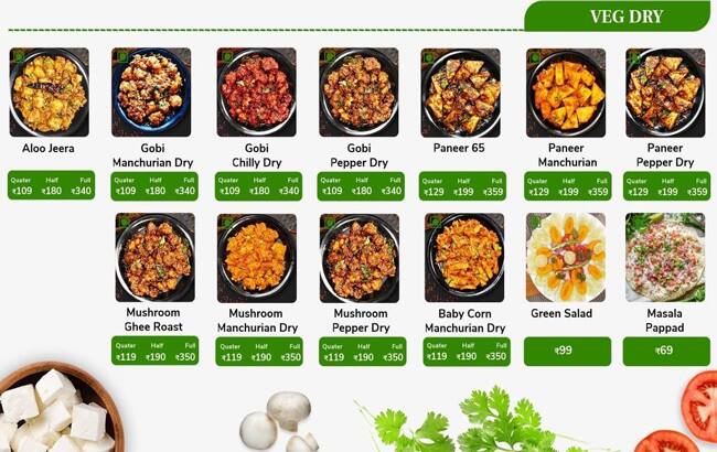 Imperio Restaurant menu
