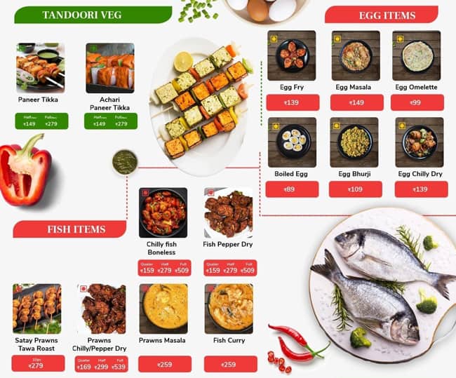 Imperio Restaurant menu