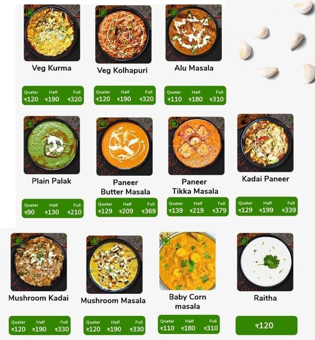 Imperio Restaurant menu