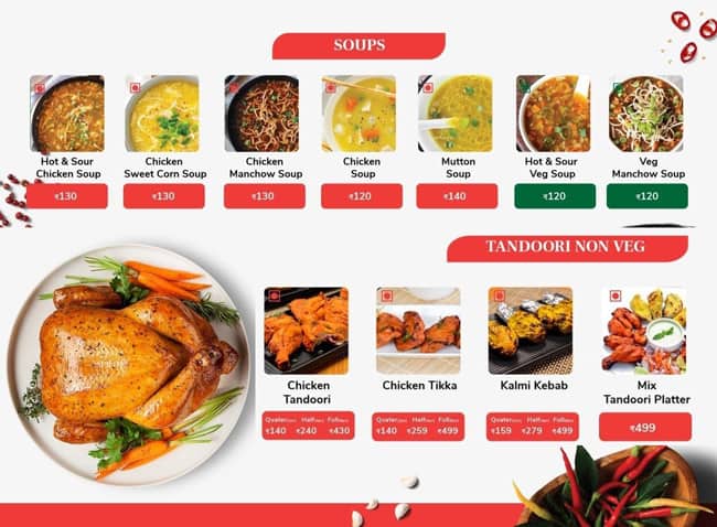 Imperio Restaurant menu