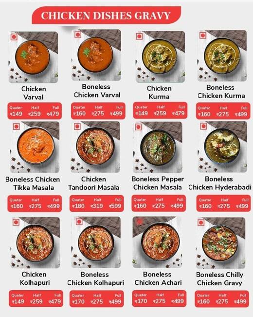 Imperio Restaurant menu