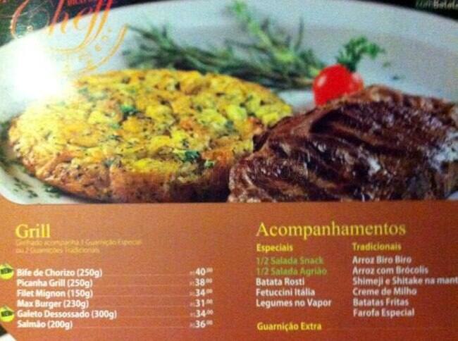 Snack Burgeria cardápio