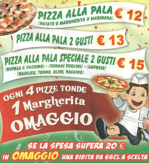 Menu di Pizzeria La Mela Verde 