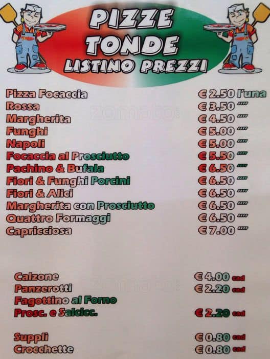 Menu di Pizzeria La Mela Verde 