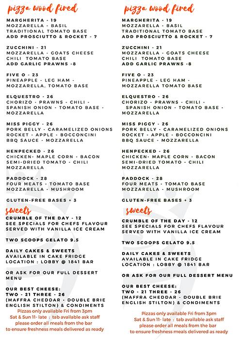 Rose Crown Menu Menu For Rose Crown Guildford Perth