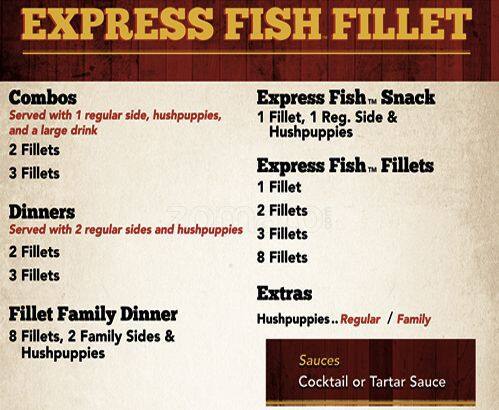 Carta de Chicken Express
