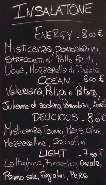 Menu di GustiAmo 