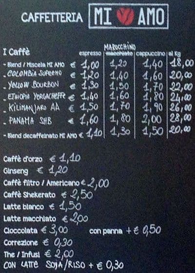Menu di GustiAmo 
