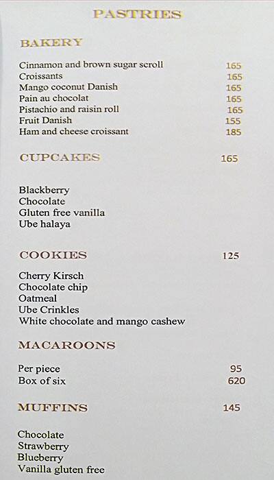 Menu at The Patisserie Solaire Resort & Casino desserts, Parañaque