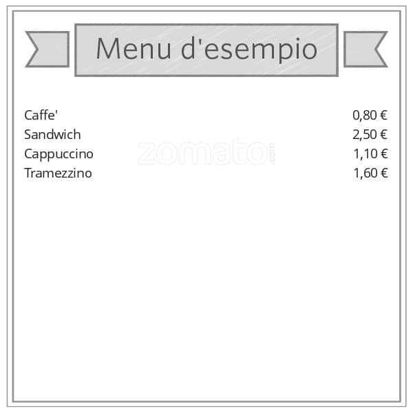 Menu di andracchio Bar 