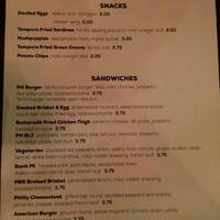 The Public House Menu Menu For The Public House Ferndale Detroit