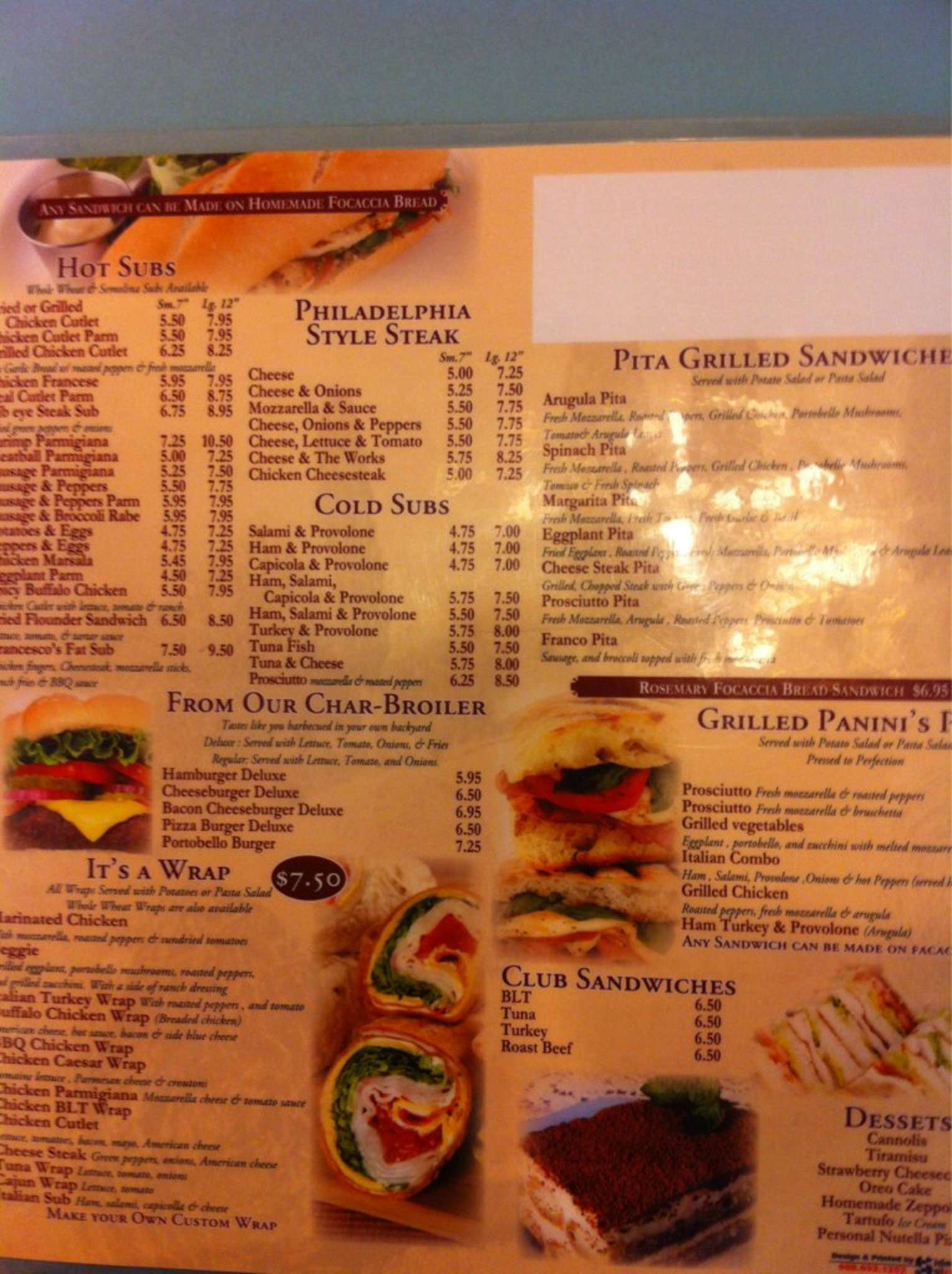 Francesco's Pizzeria Menu Urbanspoon/Zomato