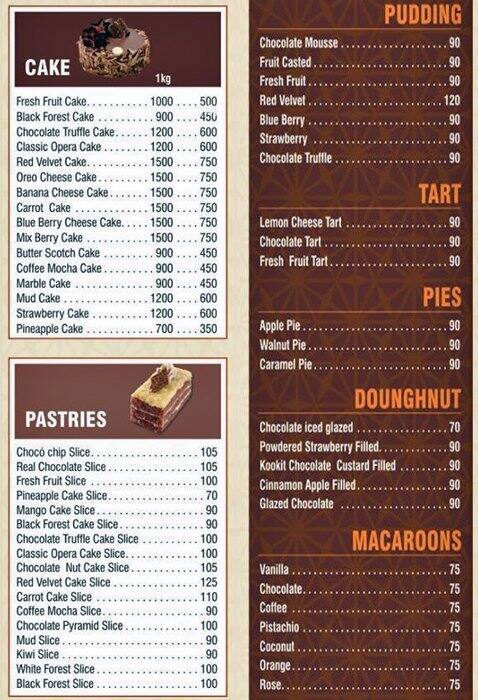Al Laziz Baklawa Sweets Menu Menu For Al Laziz Baklawa Sweets