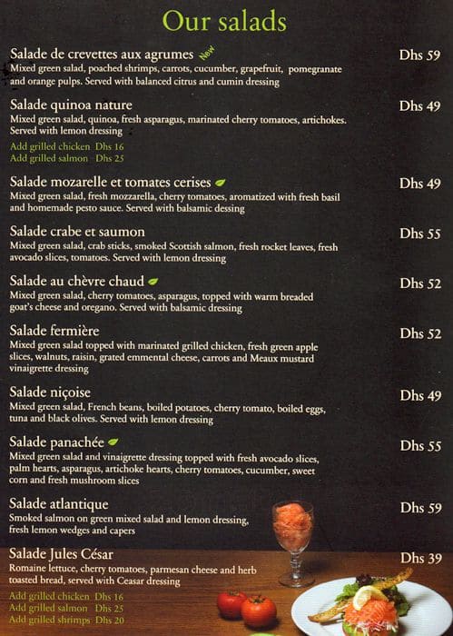 Downtown Cafe Dubai Menu Downtown Cafe Dubai Menu