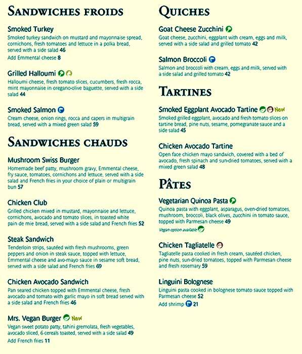 Menu at Paul cafe, Dubai, Mall Of The Emirates