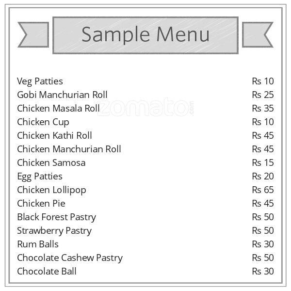 Sweet Dreams Menu, Menu for Sweet Dreams, Margao, Goa Zomato