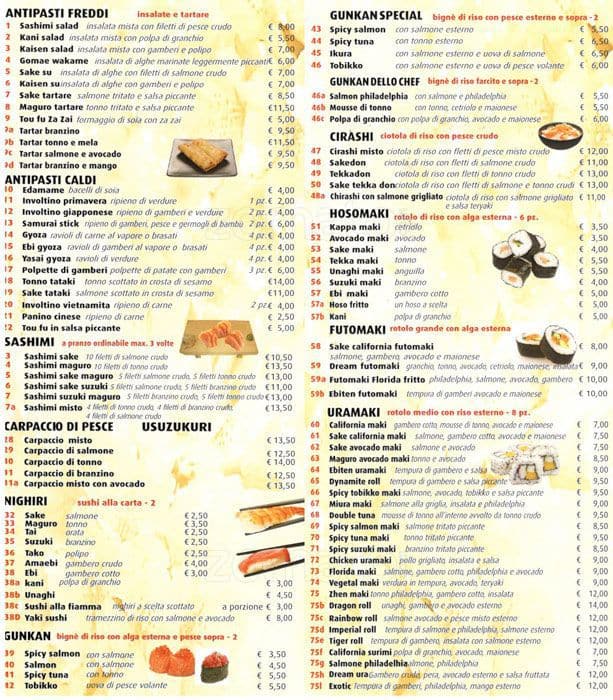 Menu di Zhen 