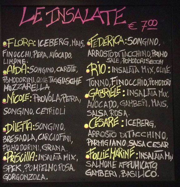 Menu di Gran Caffè Parioli 