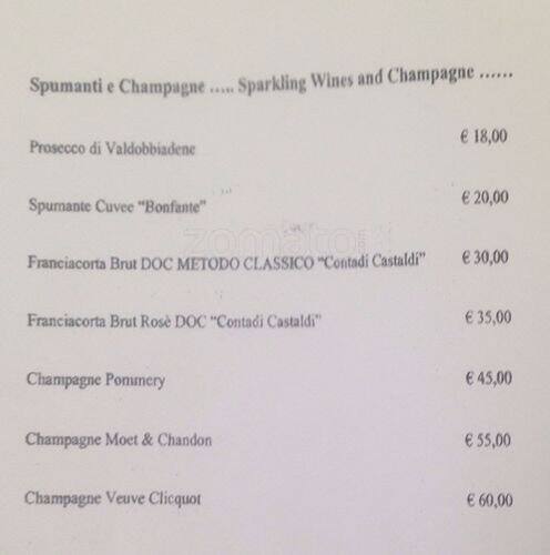 Menu di Ristorante - Idea Hotel 