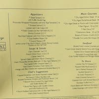 The Capital Grille Menu Menu For The Capital Grille Garden City