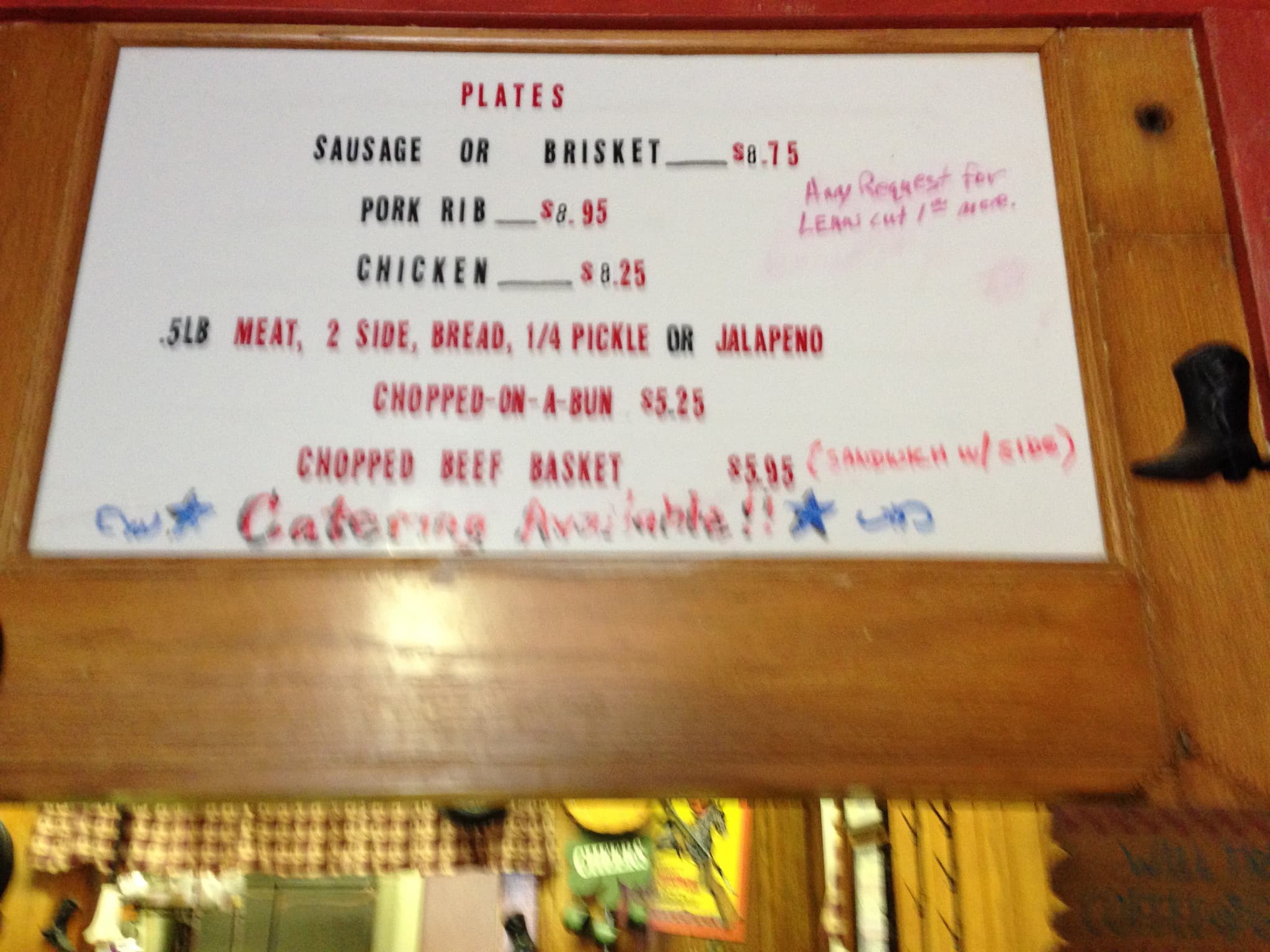 Briskets BBQ Menu, Menu for Briskets BBQ, Kenedy, Kenedy Urbanspoon