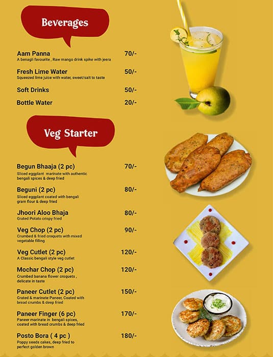 Menu of Just Bengali Restaurant, Hadapsar, Pune