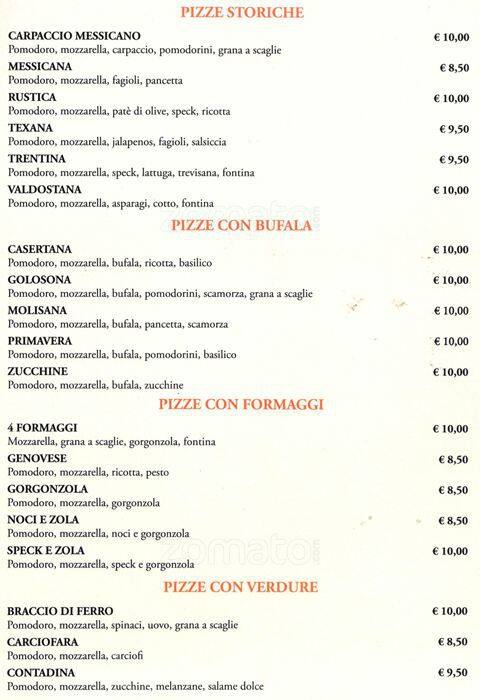 Menu at Brera Milano Bligny ristorante &pizzeria Brickoven, Milan ...