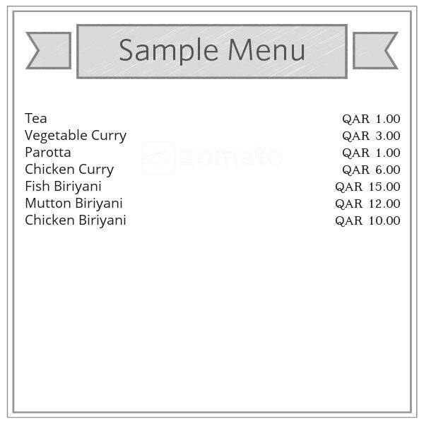 Four Star Restaurant menu