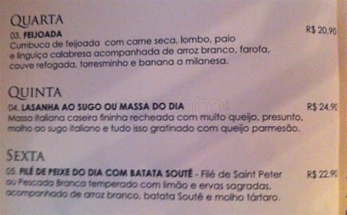 Templo Burger cardápio