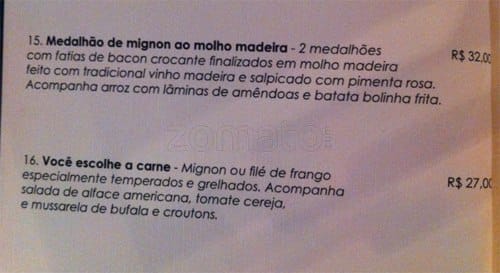 Templo Burger cardápio