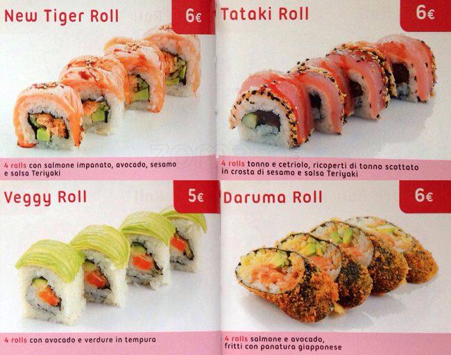 Speisekarte von Daruma Sushi Kosher Piazza Bologna restaurant, ROM