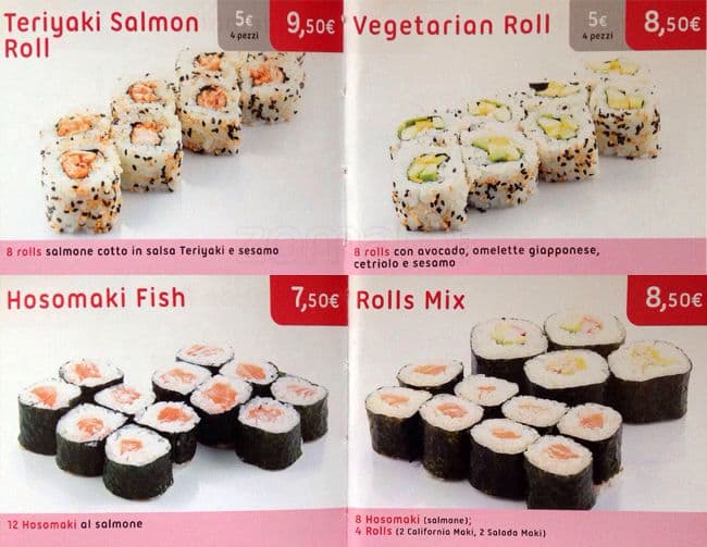 Speisekarte von Daruma Sushi Kosher Piazza Bologna restaurant, ROM
