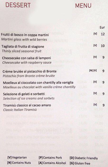 Menu di Time Restaurant & Wine Bar 