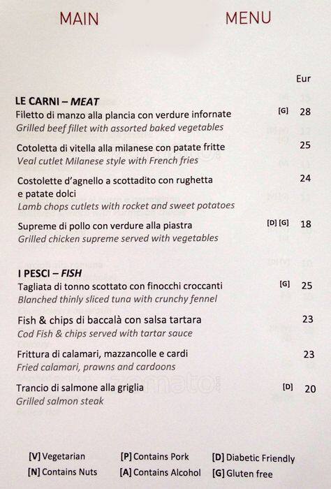 Menu di Time Restaurant & Wine Bar 