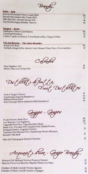 Menu di Time Restaurant & Wine Bar 