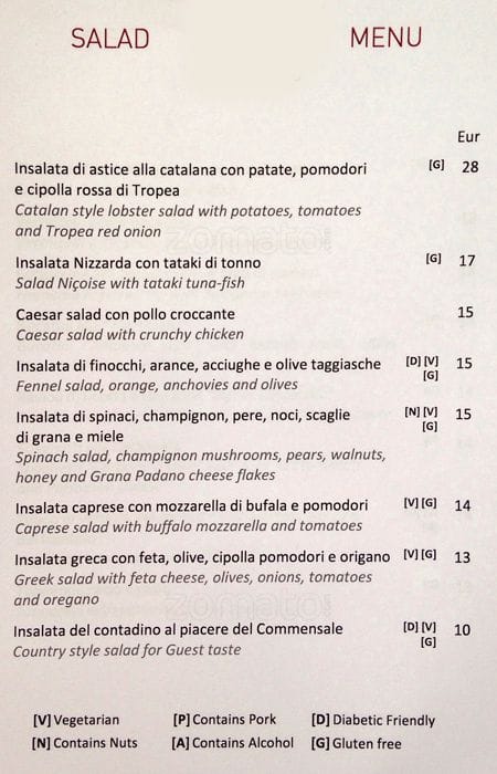 Menu di Time Restaurant & Wine Bar 