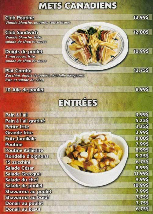 Menu de Bravo Pizza