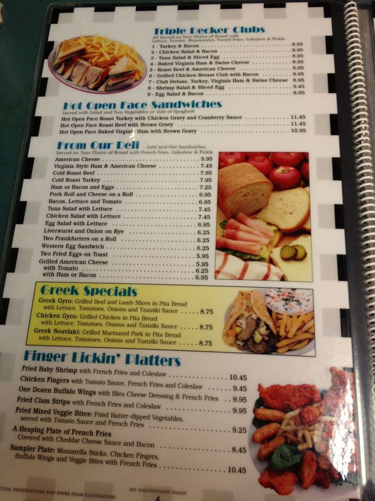 Menu at Marlton Diner restaurant, Evesham Township, 781 W Rte 70