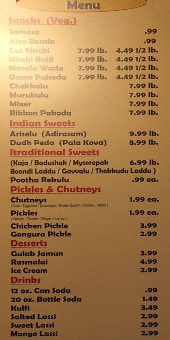 Spice Rack Goa Menu Menu at Spice Rack / Biryani Pot / ChopStix (Restaurant & Banquet Hall ...