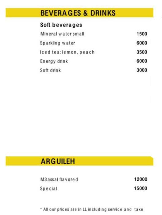 Ddiningroom menu