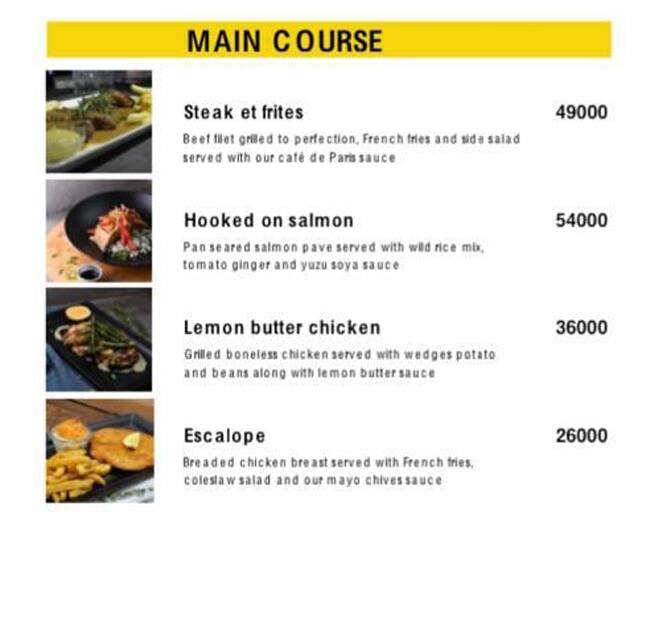Ddiningroom menu