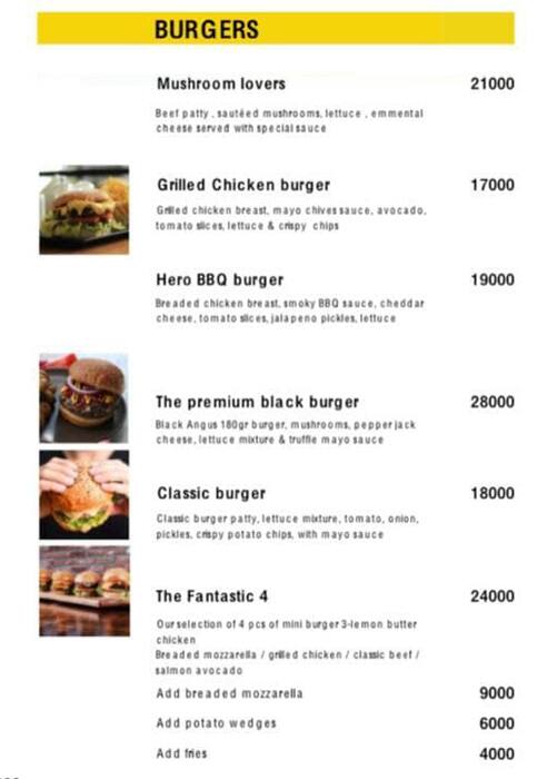 Ddiningroom menu