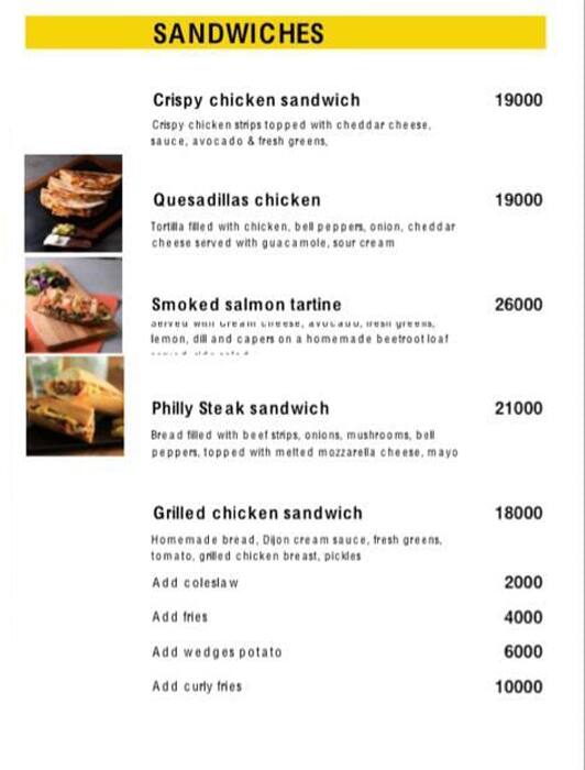 Ddiningroom menu