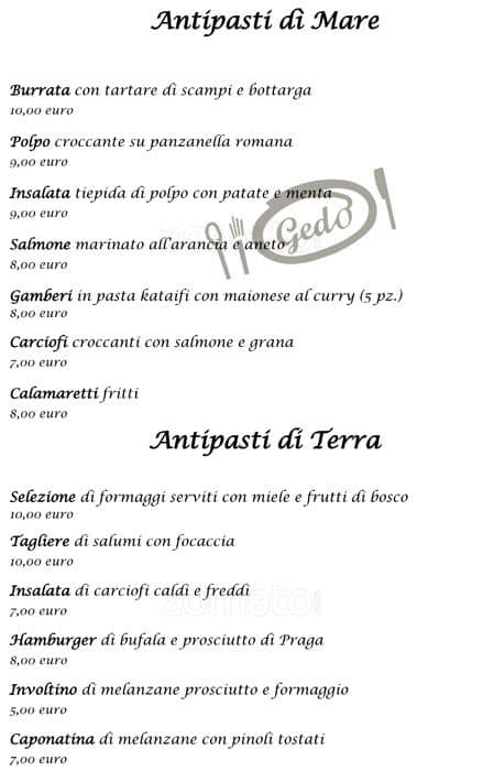 Menu di Gedo 