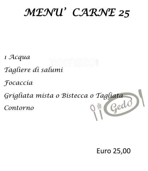 Menu di Gedo 